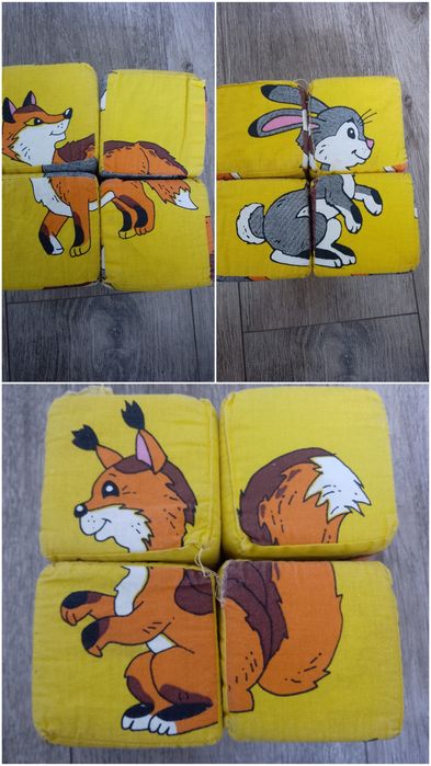 М'які кубики пазли