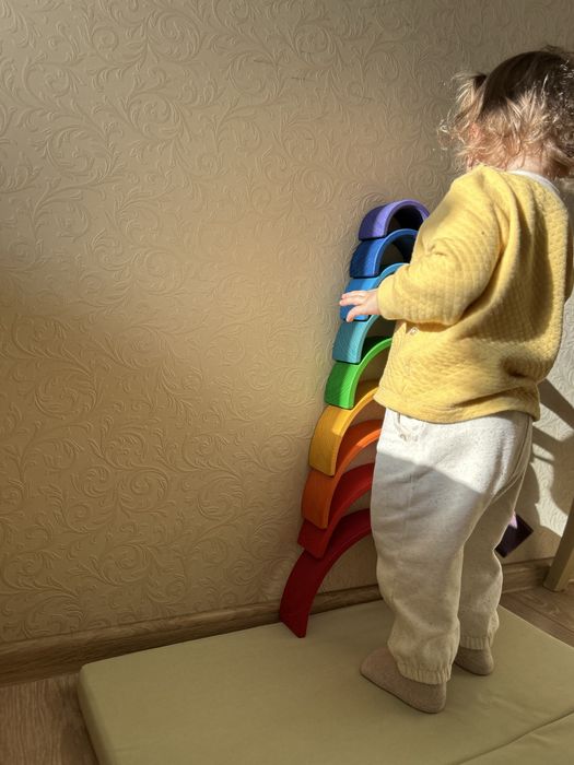 Конструктор веселка велика деревʼяна Grimms