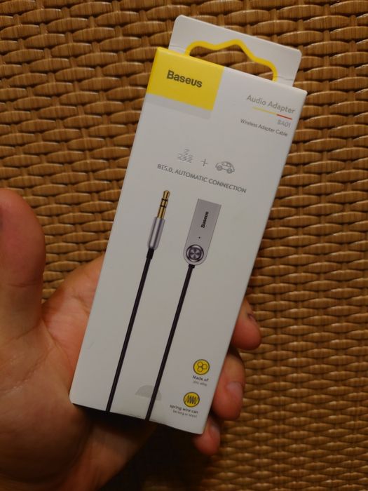 AUX адаптер Baseus BA01 Bluetooth 5.0 аудио приемник 3.5мм трансмиттер