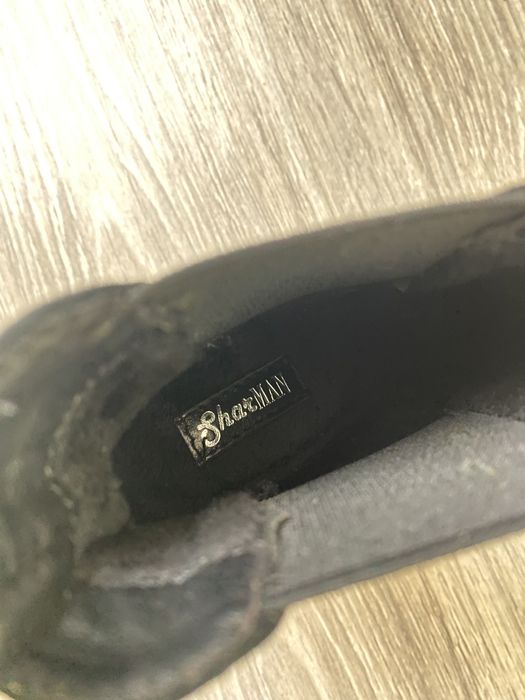 Ботільони замшеві чорні на каблуці SharMAN р. 36