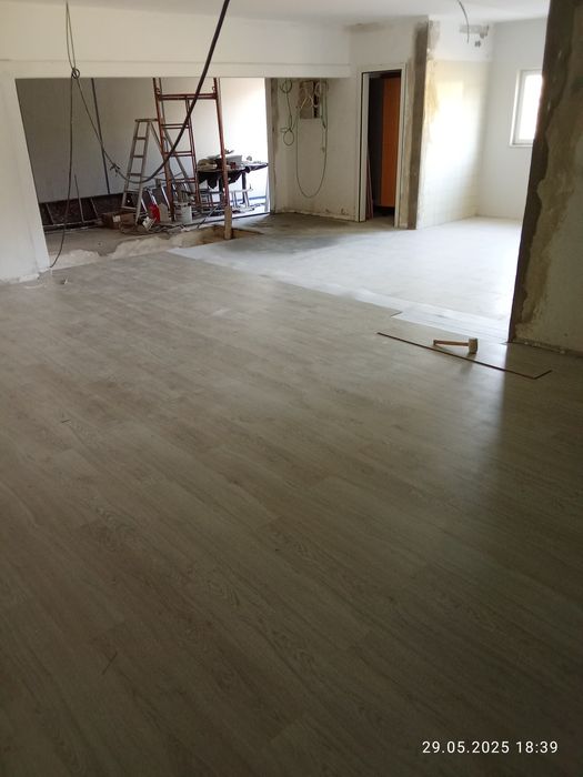 Trabalhos de pintura, Pladur, barramentos chão flutuante etc