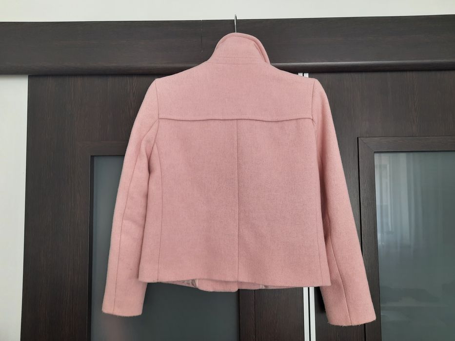 ZARA r. S/M pudrowy róż płaszczyk damski super stan