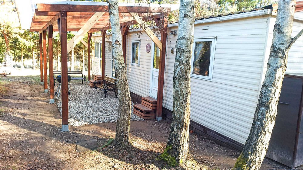 Domek holenderski 11x3,6 całoroczny okazja centralne ogrzewanie