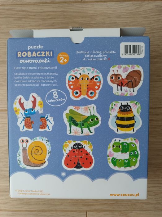 CzuCzu Puzzle progresywne Robaczki czworaczki 2+