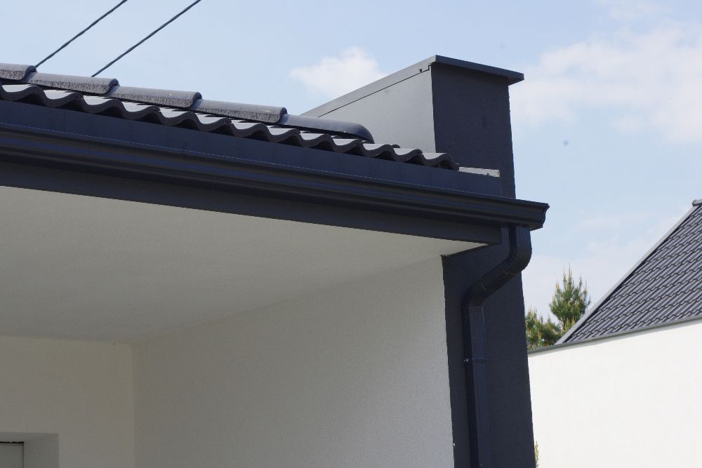 Rynna stalowa ciągniona grafitowa 125mm super szczelna. PROMOCJA !!!