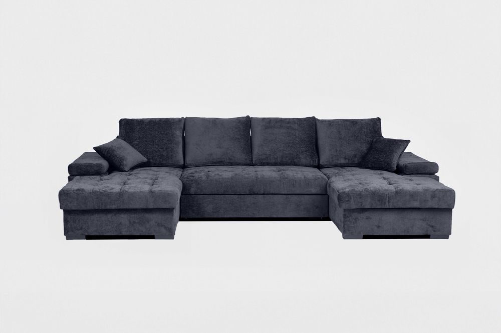 Duży narożnik FABIO U z funkcją spania i pojemnikami WYSYŁKA