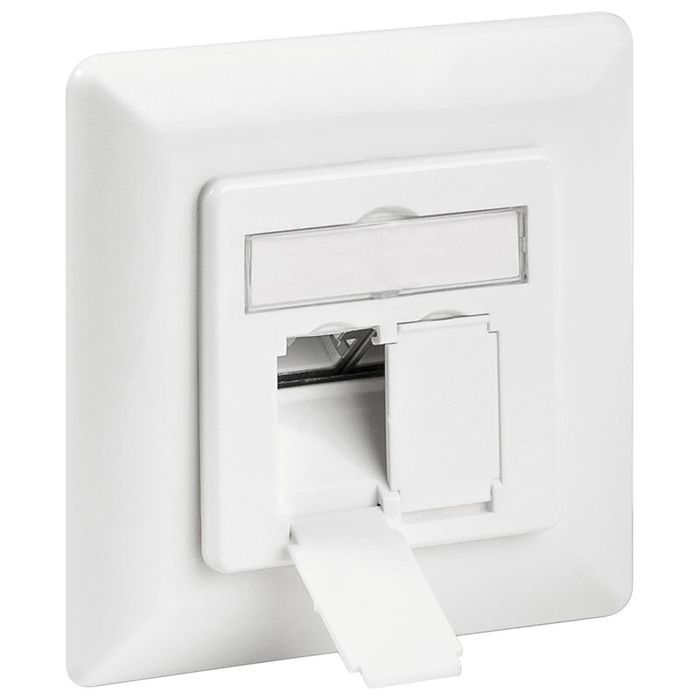 Tomada Dupla RJ45 (Branco) - GOOBAY