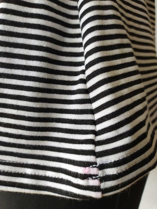 Koszulka Bluzka w paski w prążki Bawełna Dla karmiącej mamy Bawełna 42
