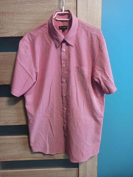 Koszula krótki rękaw Wólczanka 188-194 kołnierzyk 43