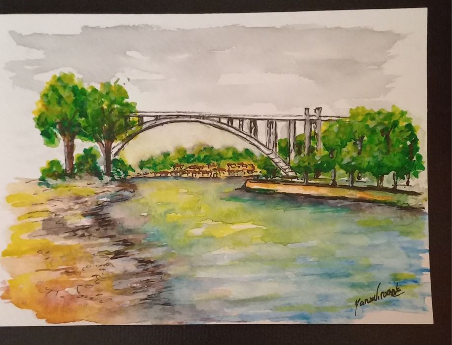 Porto aguarela original