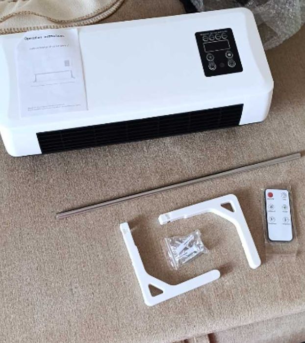 обогреватель настенный с пультом и сушкой тепло вентилятор дуйка LED