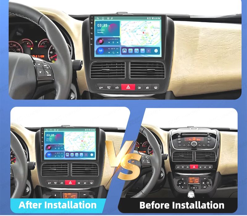 RÁDIO GPS ANDROID 13 FIAT DOBLO / OPEL COMBO 10-17