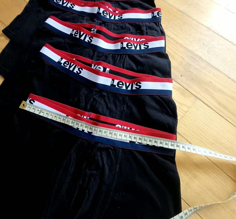 6 par czarnych bokserek Levi's
