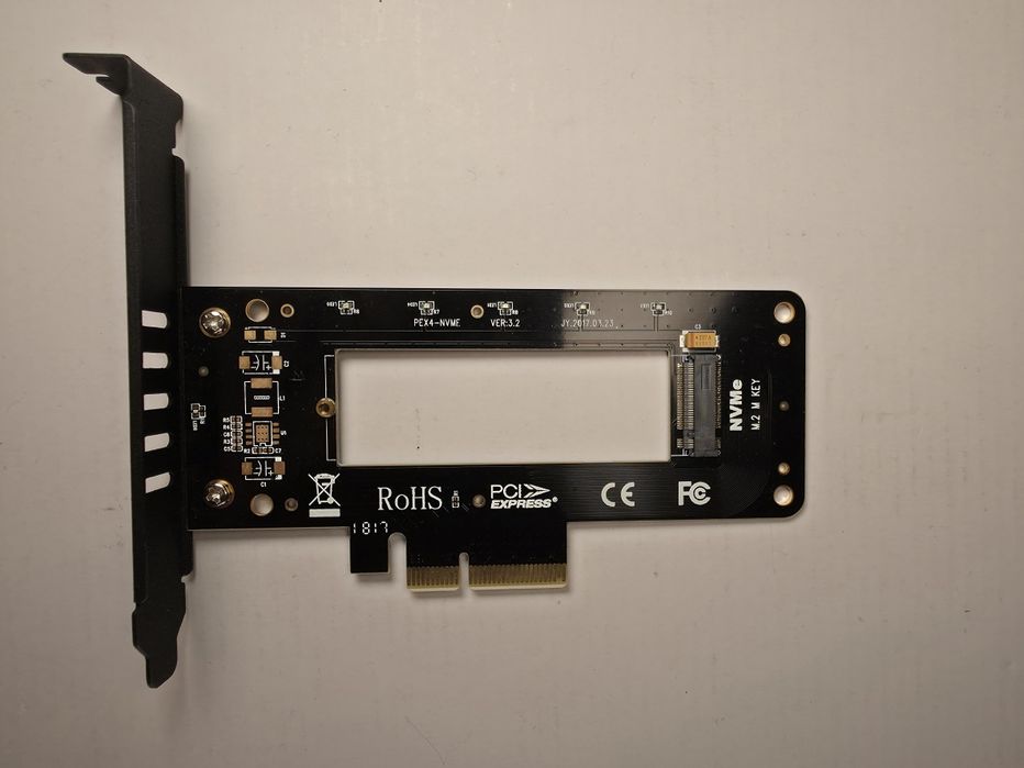 Adaptador PCIe para SSD M.2 NVMe – Novo