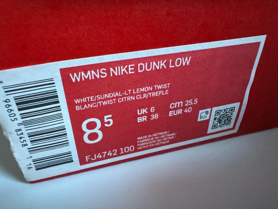 Nowe sneakersy WMNS NIKE DUNK LOW białe kolorowe 40