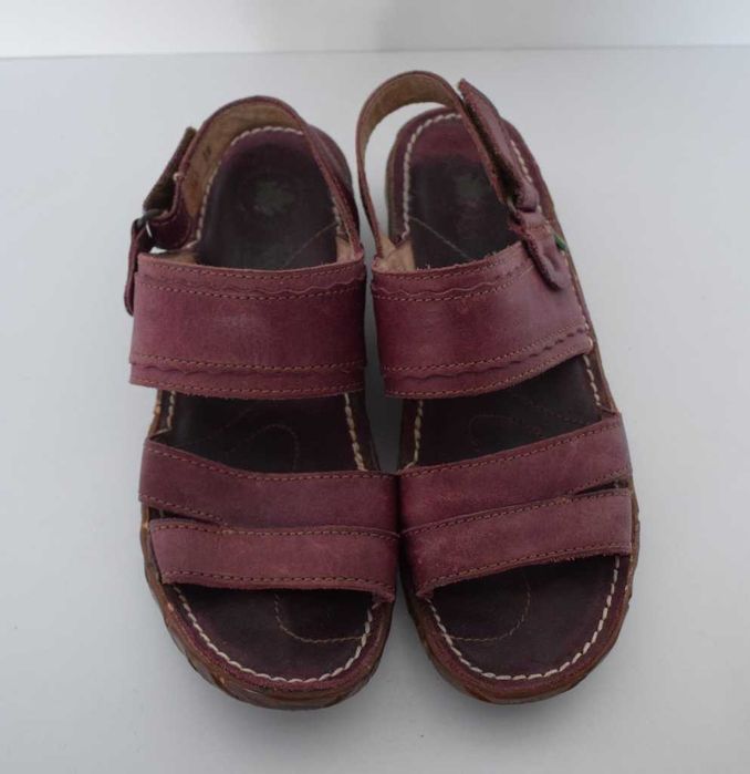 El Naturalista skórzane sandały bordowe 38
