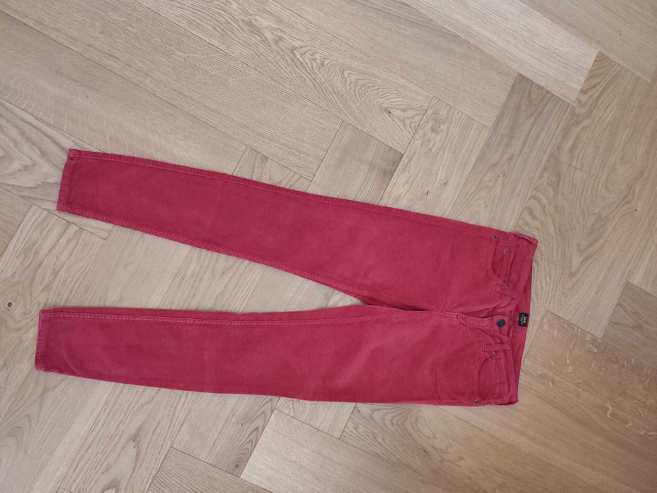 Spodnie sztruksowe damskie LEE W28 L33 camel rude sztruks S M