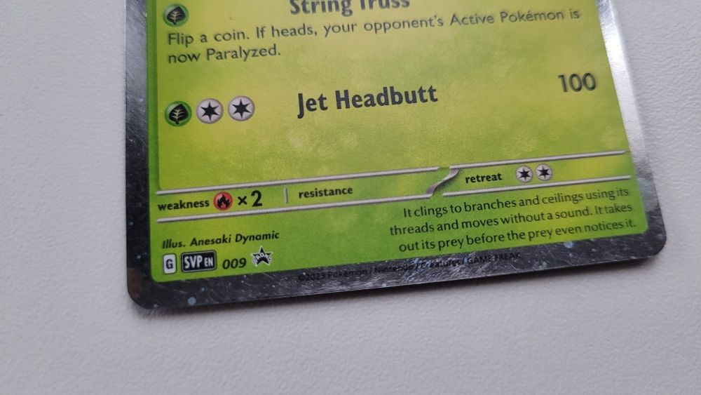 Karta Pokemon Spidops 009 SV Black Star Promos