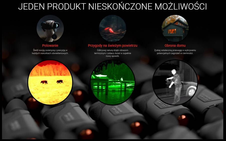Monokular kamera termowizyjna ATN BlazeHunter 635 LRF