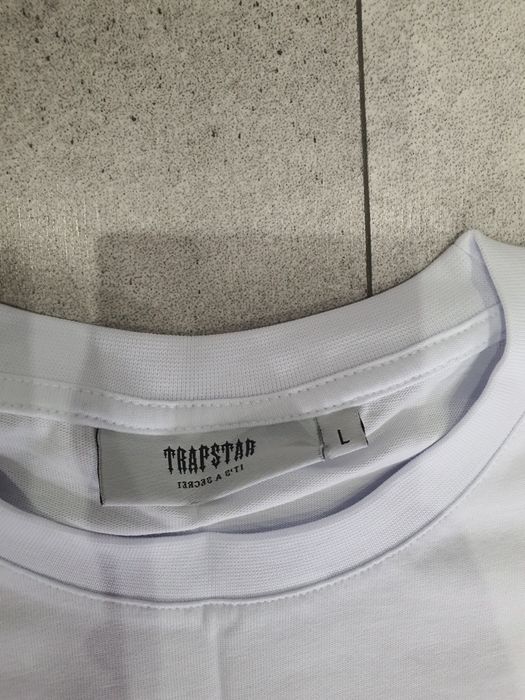 Nowa Koszulka Trapstar Script Fade Tee UK Drill biała