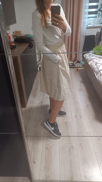 Bawełniana spódnica za kolano L Marie lund