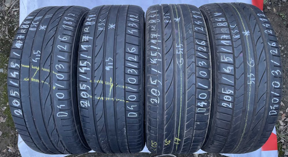 4szt. opony letnie 205/45R17 84V Bridgestone Potenza RE050A {*} {RSC}