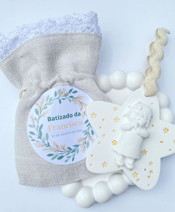 Lembrança para Batizado, aniversário em gesso perfumado