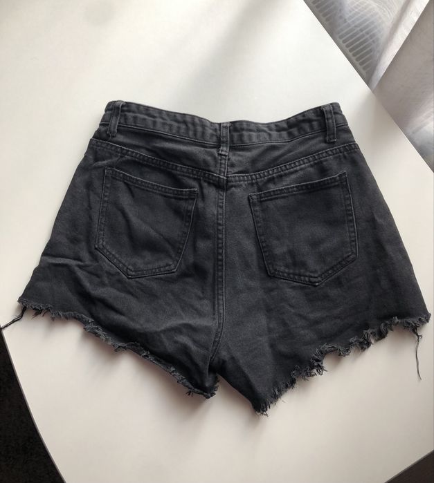 Шорти джинсові жіночі сіро-чорні