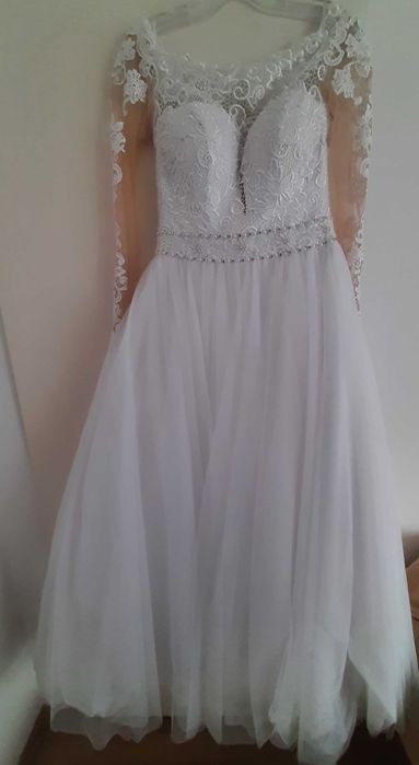 Suknia ślubna - Biała + etola gratis