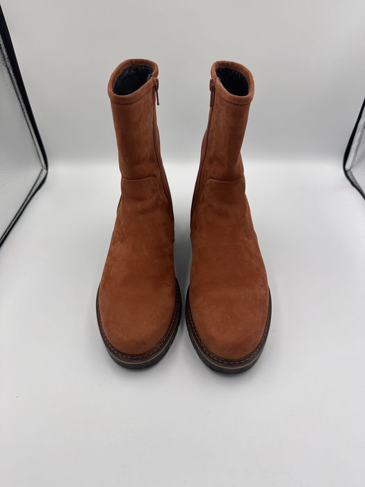 Botki damskie Högle 41 skóra naturalna zamszowa