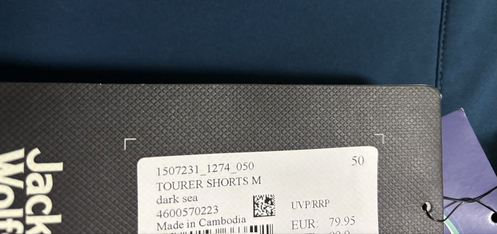 Spodenki Szorty Turystyczne Jack Wolfskin 50 L  Nowe