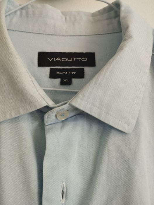 Camisa clássica Azul claro