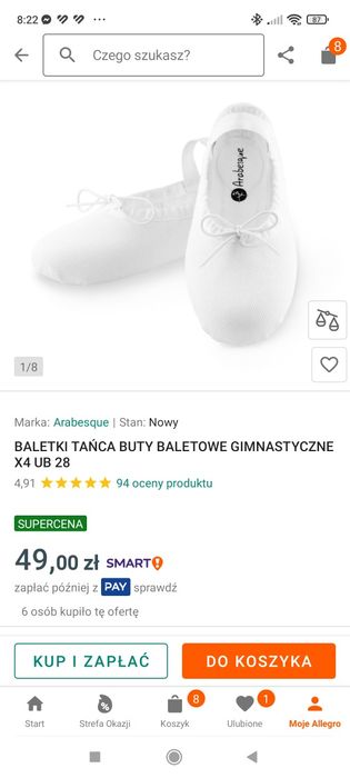 Sprzedam baletki 28