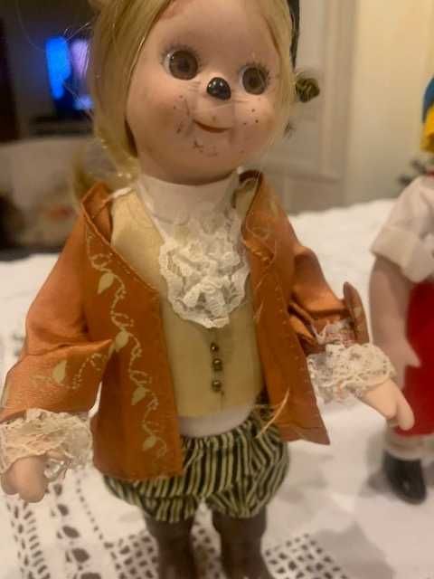 Conjunto de 3 bonecas porcelana