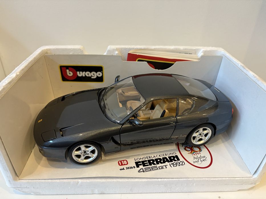 bburago ferrari 456 - antyki i przedmioty kolekcjonerskie