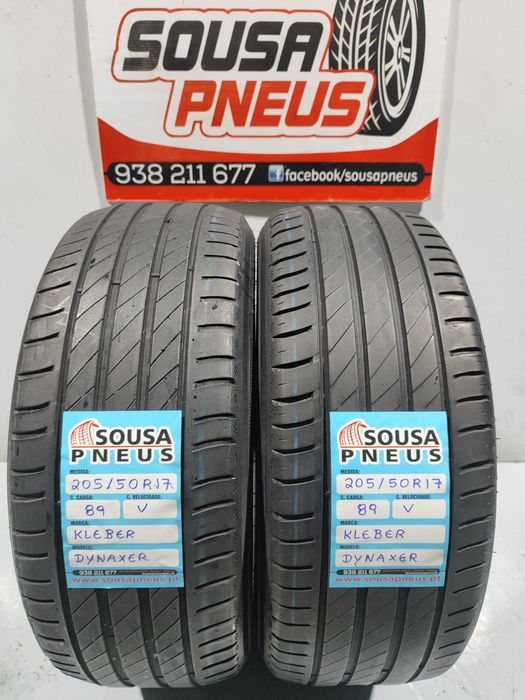 2 pneus semi novos 205-50R17 Kleber - Oferta dos Portes