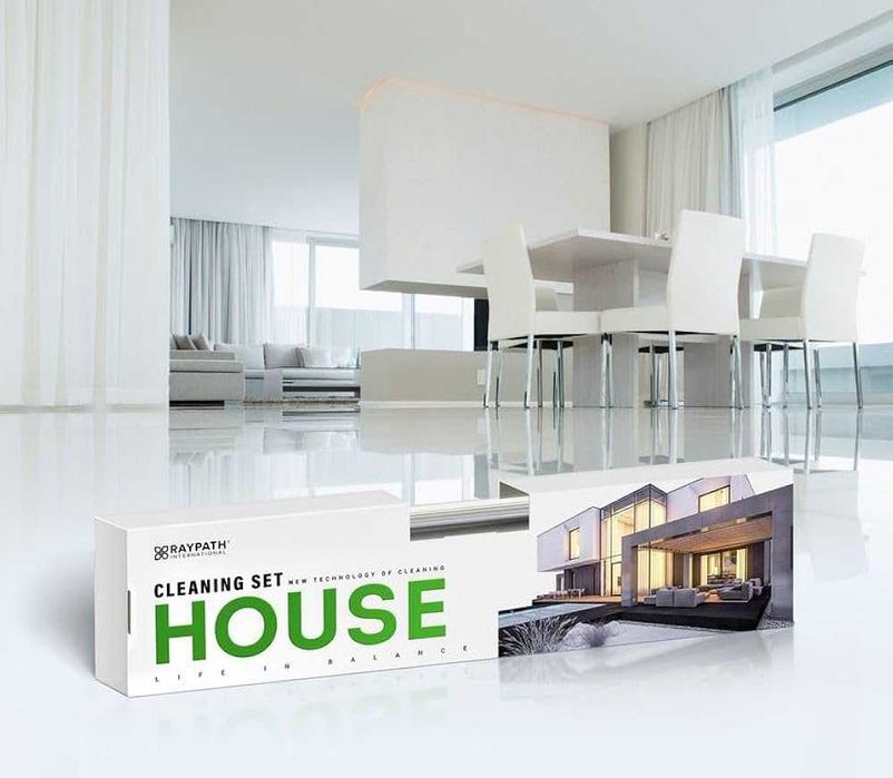 Raypath House Cleaning Set VIP – kompletny NAJWIĘKSZY zestaw 20 elementów do czyszczenia domu bez chemii