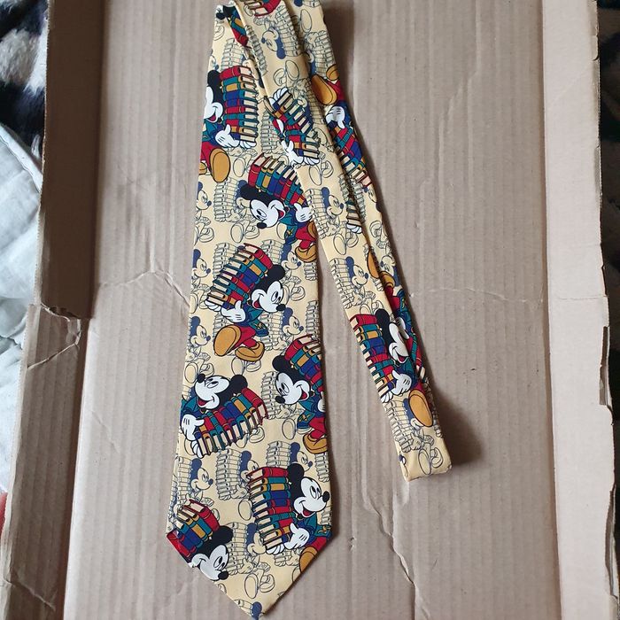 Krawat Disney Myszka Miki jedwab(k-7)