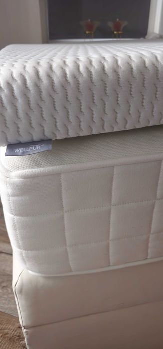 2 Materace Jak Nowe... 160x200 IKEA Hyllestad 27cm i JYSK Wellpur