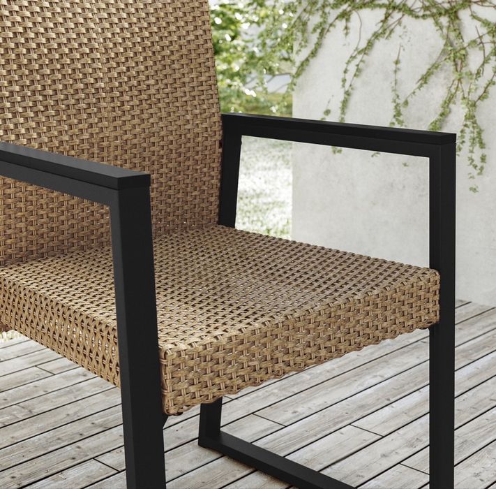 Cadeira de Exterior IKEA VÄRMANSÖ – Preto/Antracite