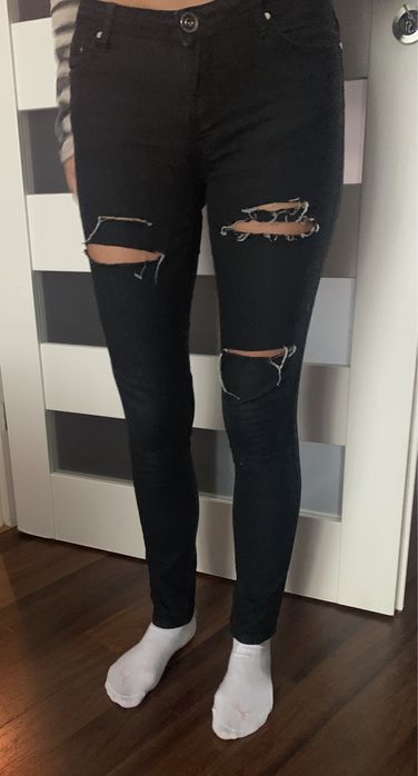 Jeansy czarne primark