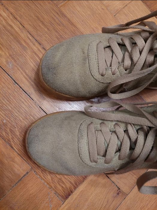 Nike Hoodland Suede r. 38 beżowe buty zimowe unisex – oryginalne damsk