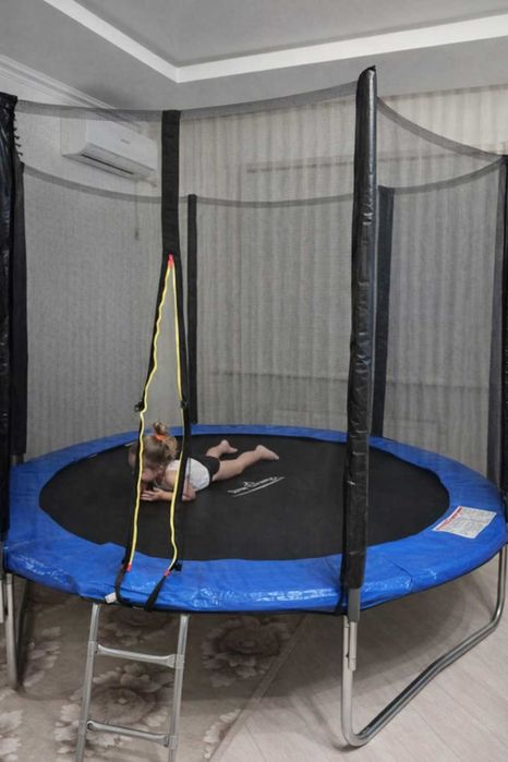 Дитячий батут 252 см (8ft) з зовнішньою сіткою - Польща