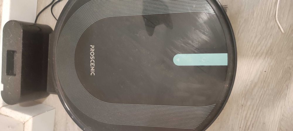 Aspirador robô proscenic pouco uso + oferta líquido limpeza