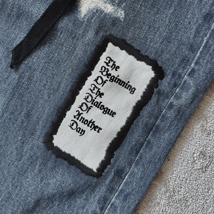 ! НА РУКАХ ! Ann Demeulemeester “Claire” Blue Jeans  | Rick Owens /if6was9 Type