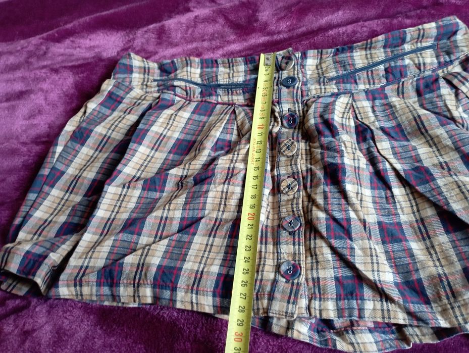 Spódniczka mini w kratkę