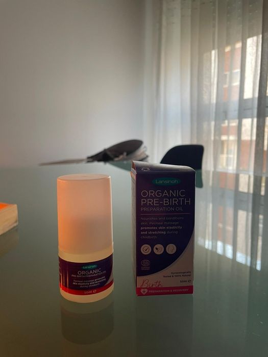 Óleo massagem perineal