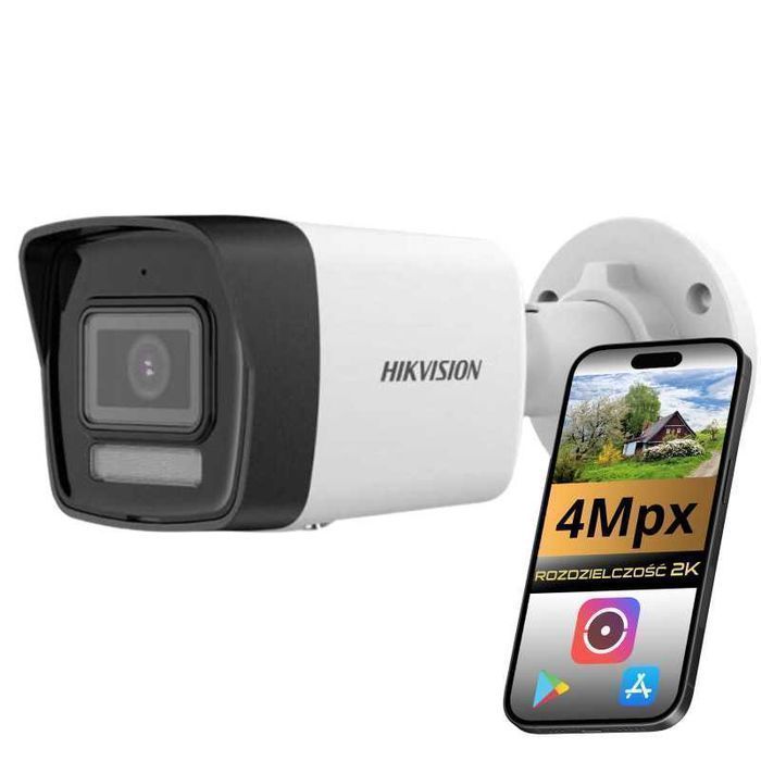 Hikvision DS-2CD1043G2-LIU Kamera IP 4MP tubowa PoE mikrofon IP66