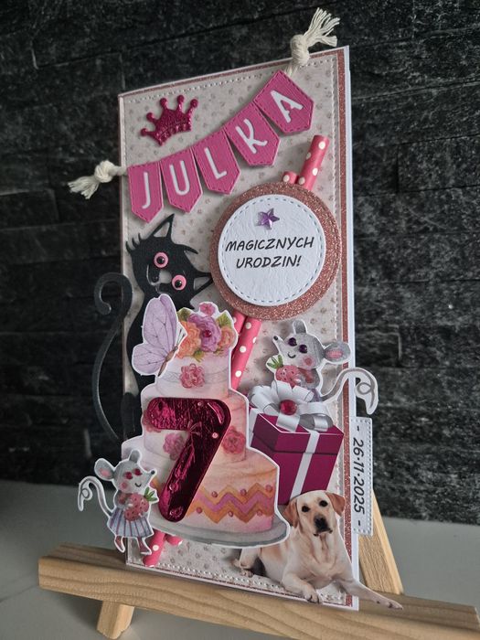 Kartka urodzinowa dla dziewczynki, urodziny