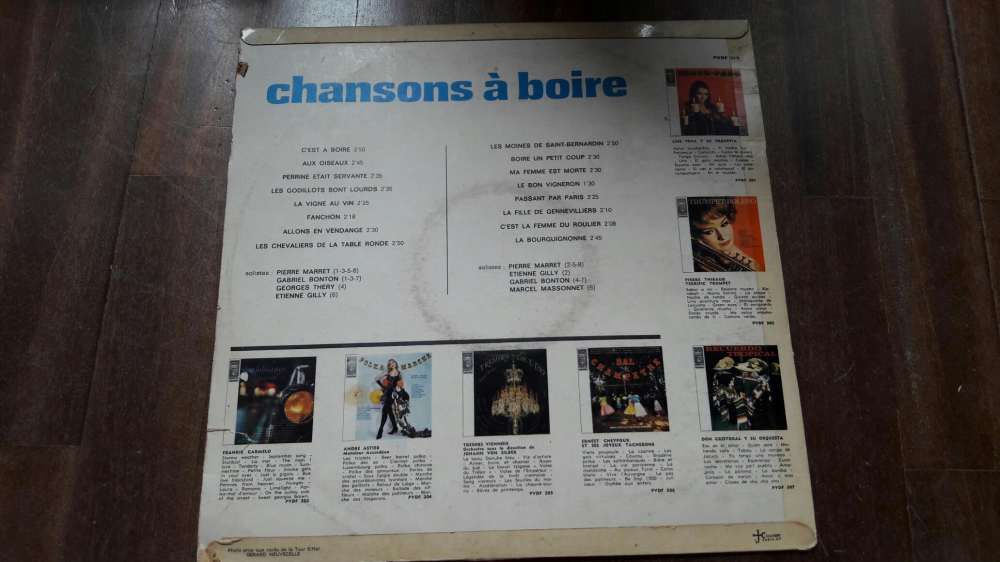 Disco Vinil Chansons à Boire